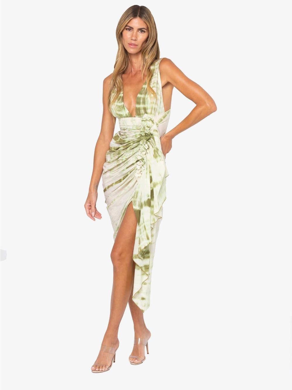 JUST BEE QUEEN JBQ Tulum dress features a unique pistachio tie-dye print (129)
